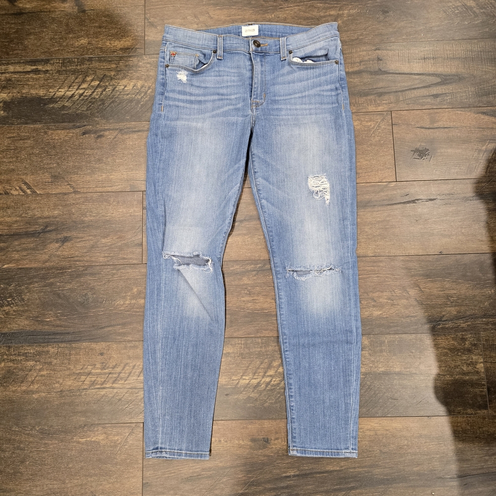Hudson Jeans Women's Light Blue Distressed Skinny Jeans